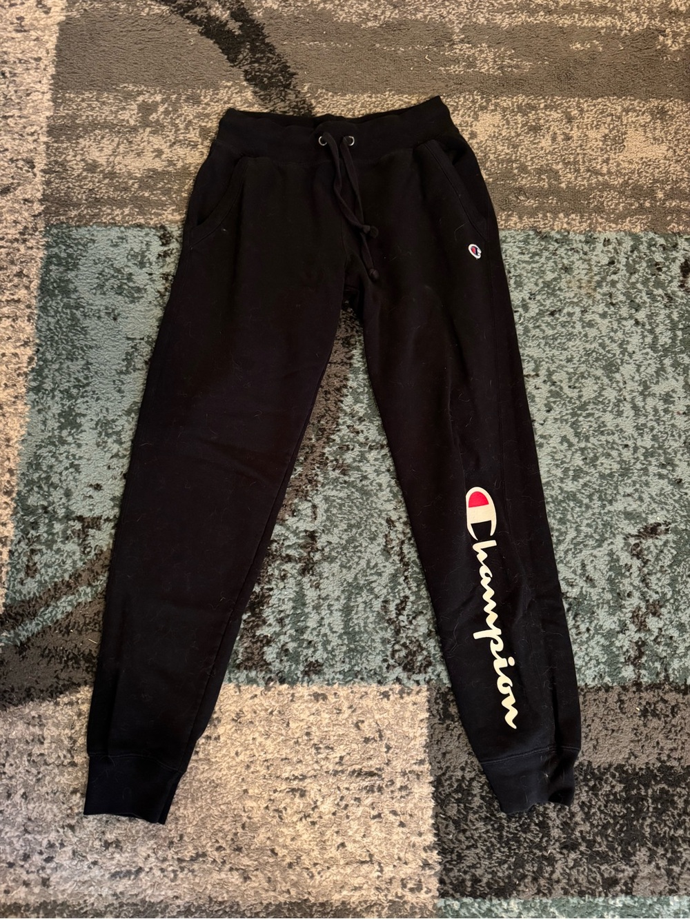 Champion Women’s black Logo Joggers sz s